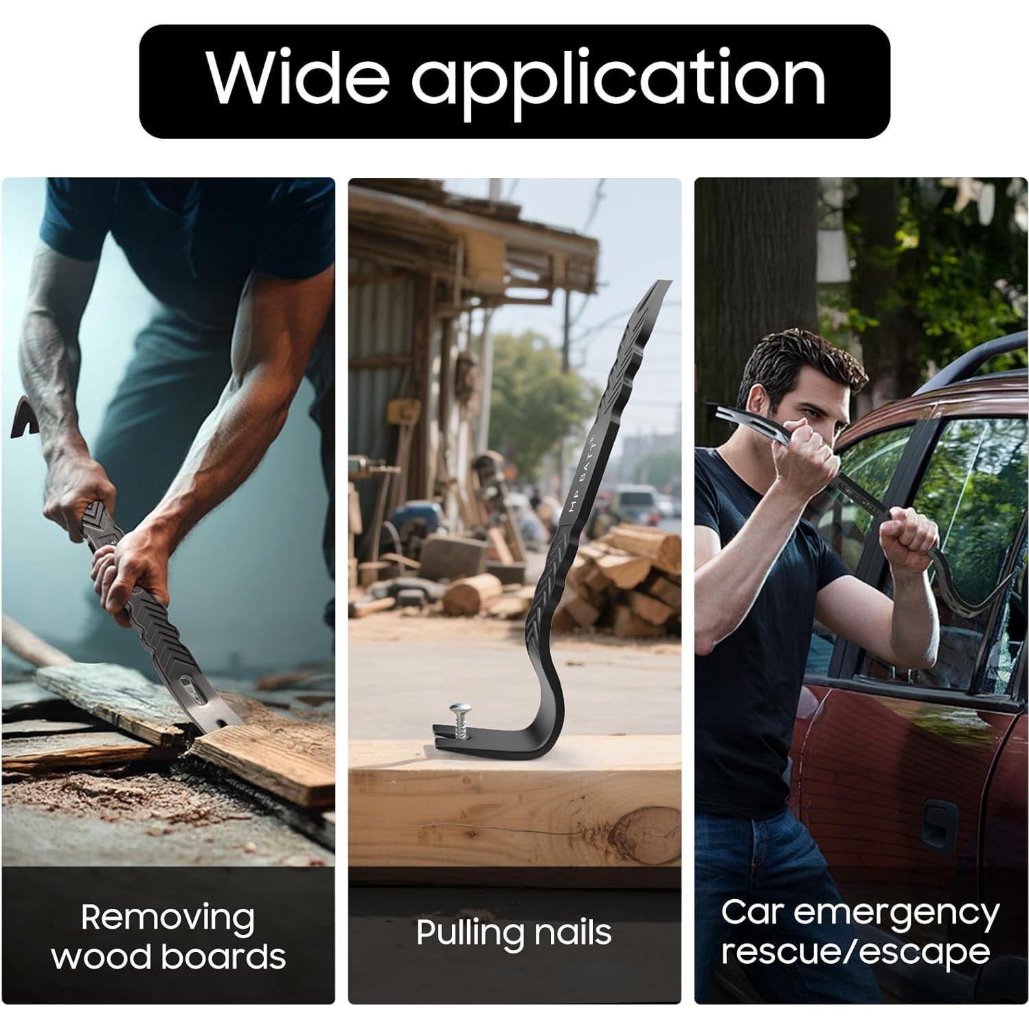 Barra de palanca plana MP BATT 38.1 cm acero al carbono azul