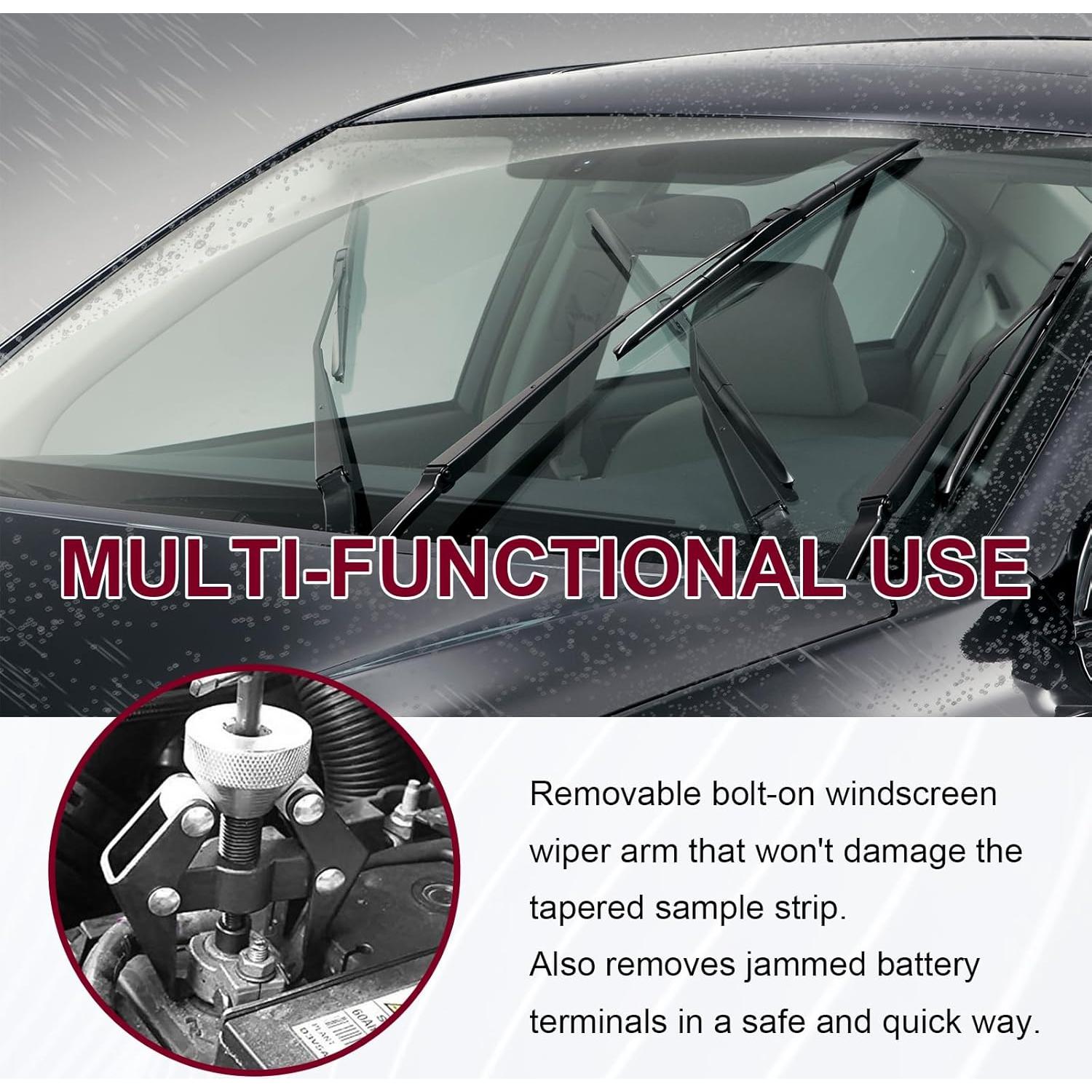 Extractor de brazo de limpiaparabrisas y terminal de batería Suvnie