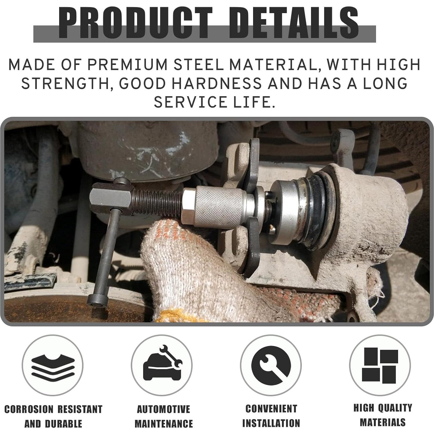 Herramienta de retroceso de pistón de freno Couslcd 6-8 cm