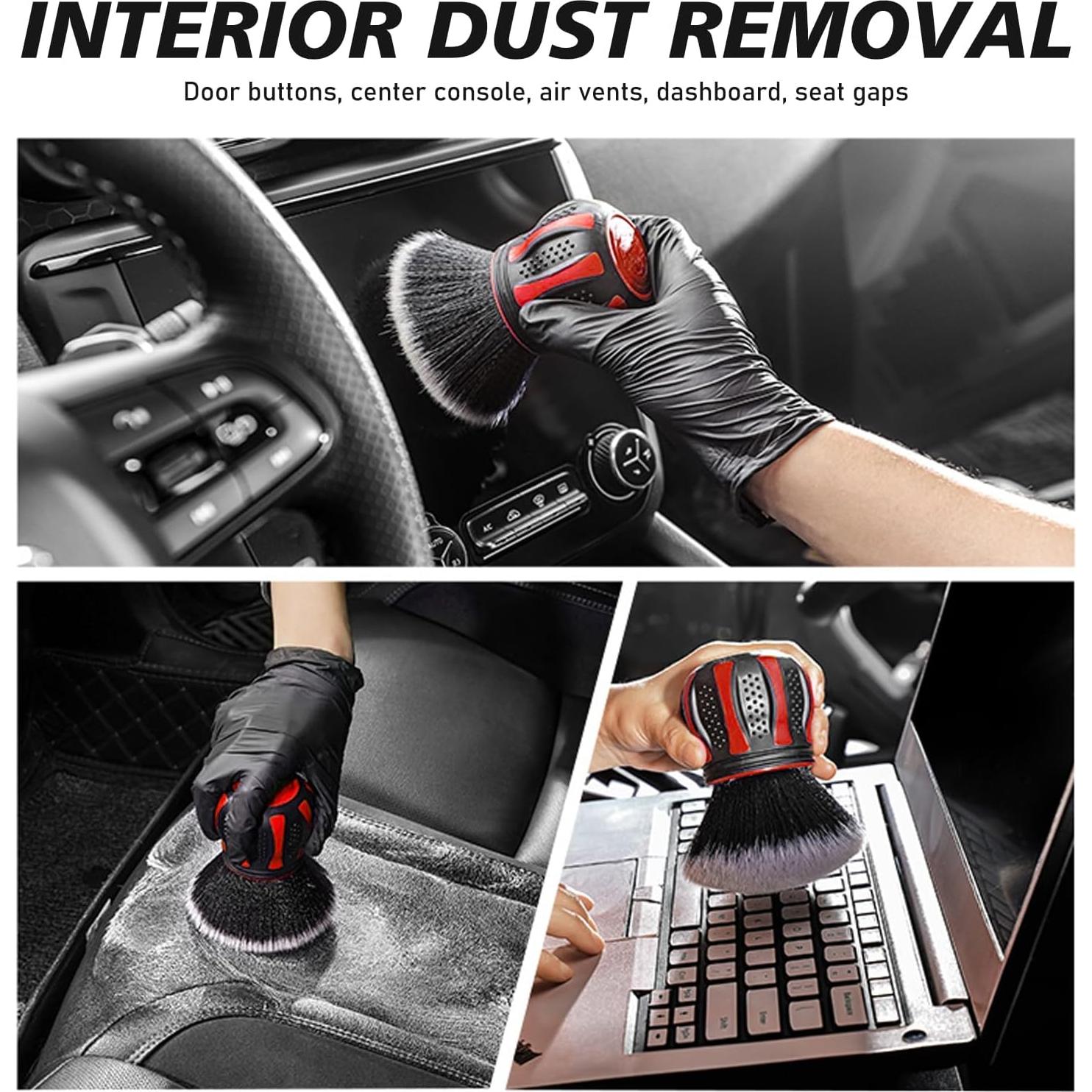 Cepillo de Detalle para Automóviles Pinflaw Rojo 13x7cm