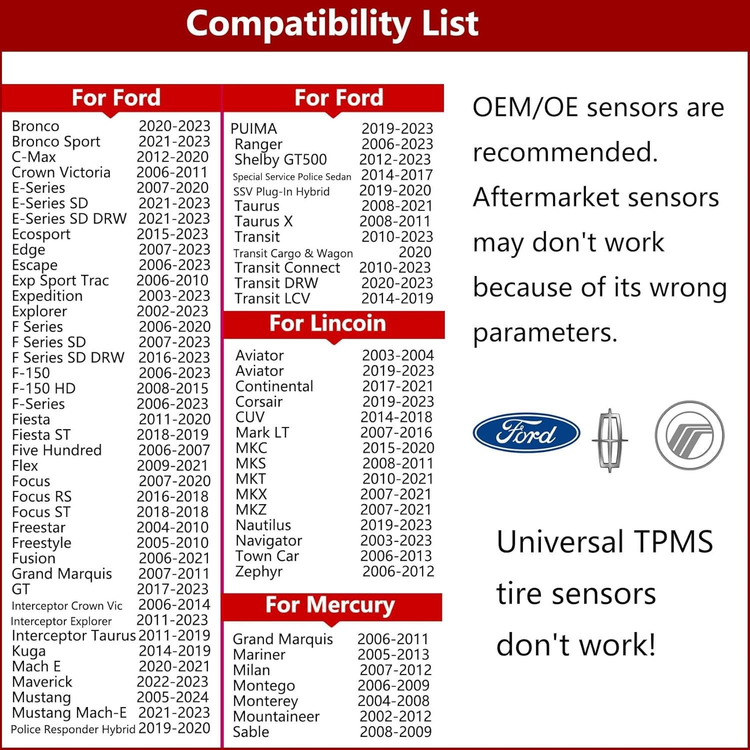 Herramienta TPMS EL-50449 para Ford Lincoln Mercury - Reinicio y Programación