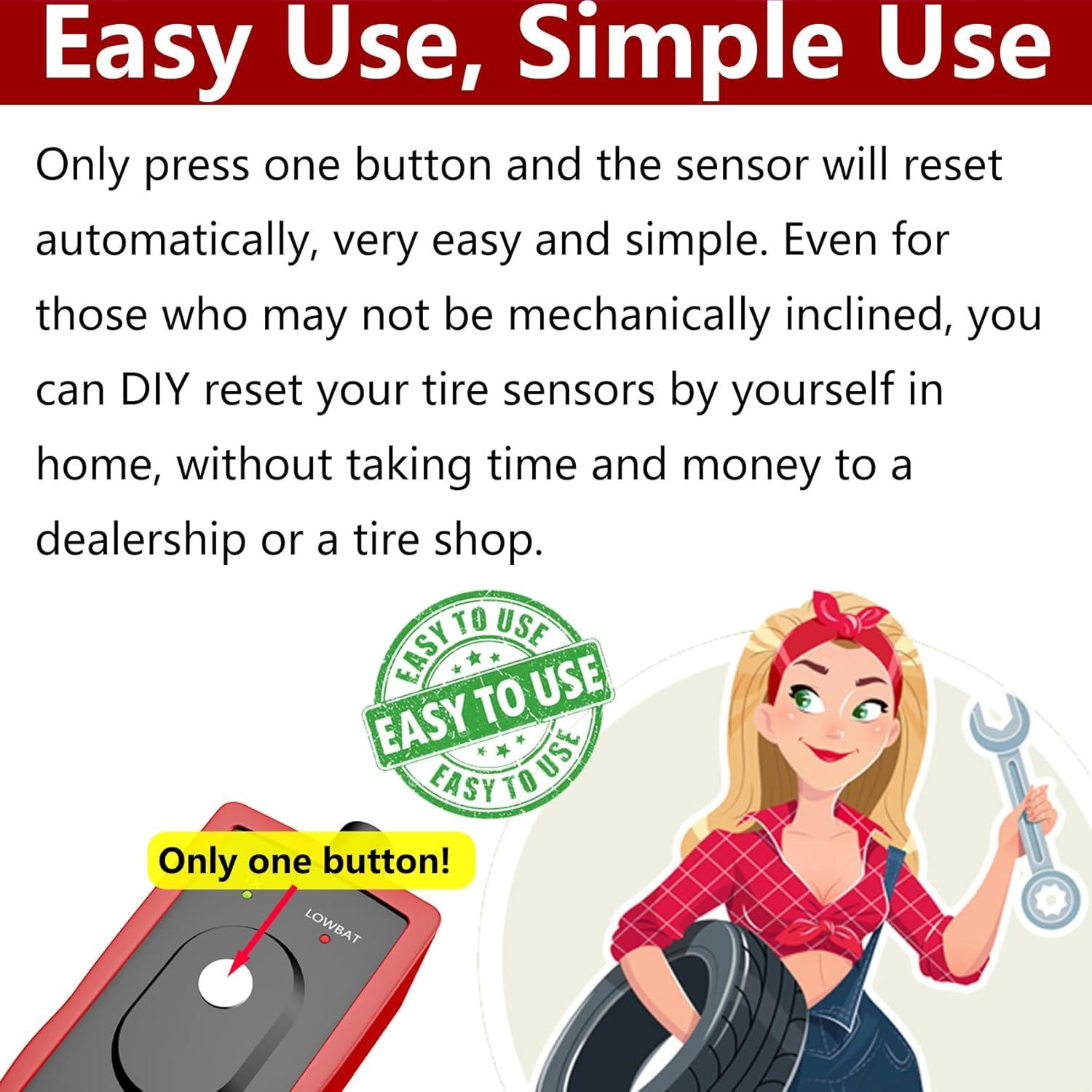 Herramienta TPMS EL-50449 para Ford Lincoln Mercury - Reinicio y Programación