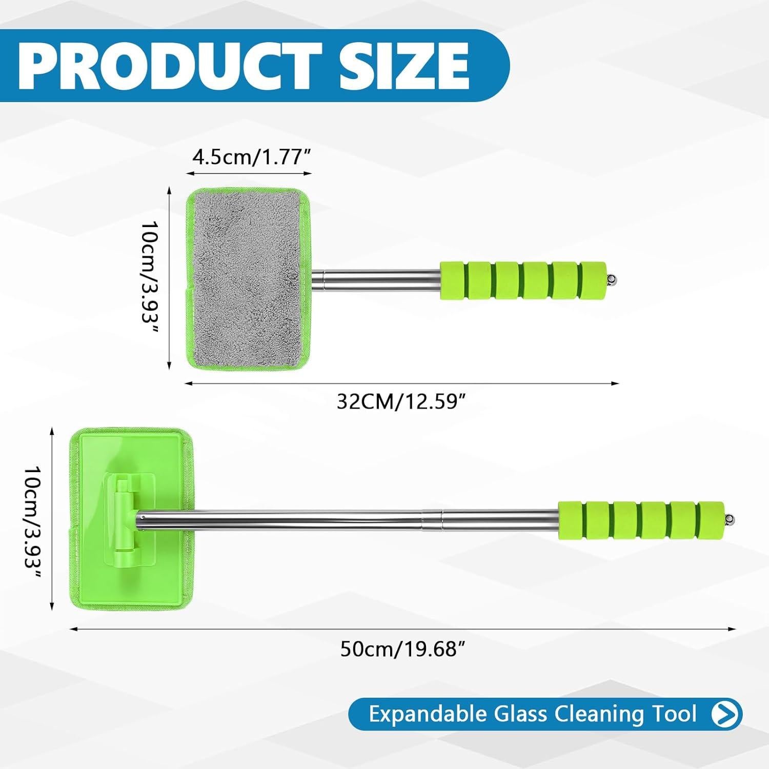 Limpiaparabrisas de Coche Hbxdeco con Mango Extensible y Microfibra