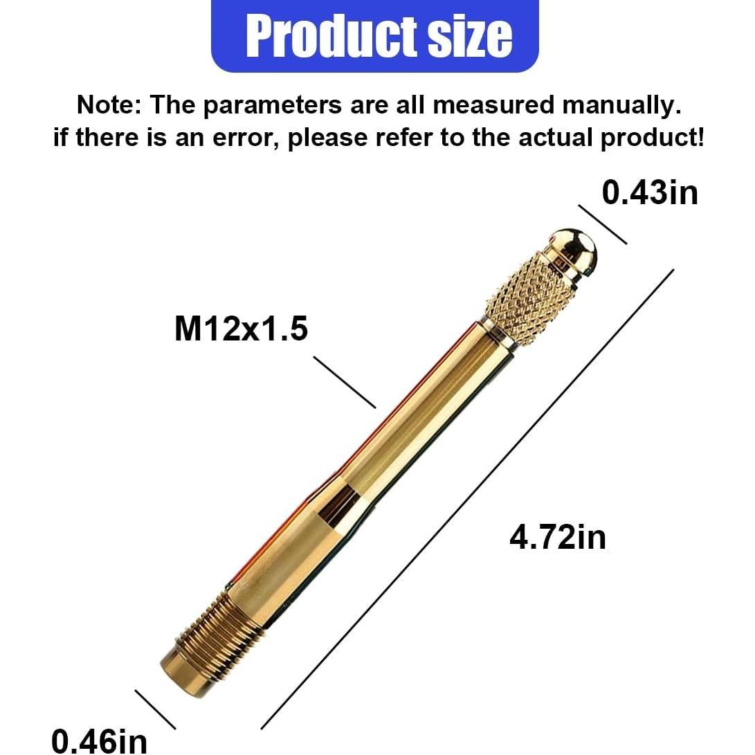 Pin de Alineación de Rueda ZIMISI M12x1.5 Acero Inoxidable