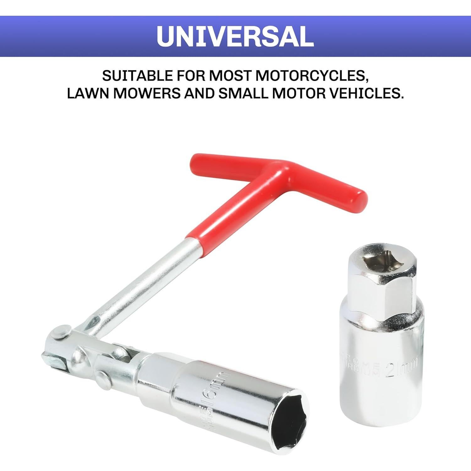 Kit de Llave de Bujía con Mango en T bylikeho 16mm y 21mm