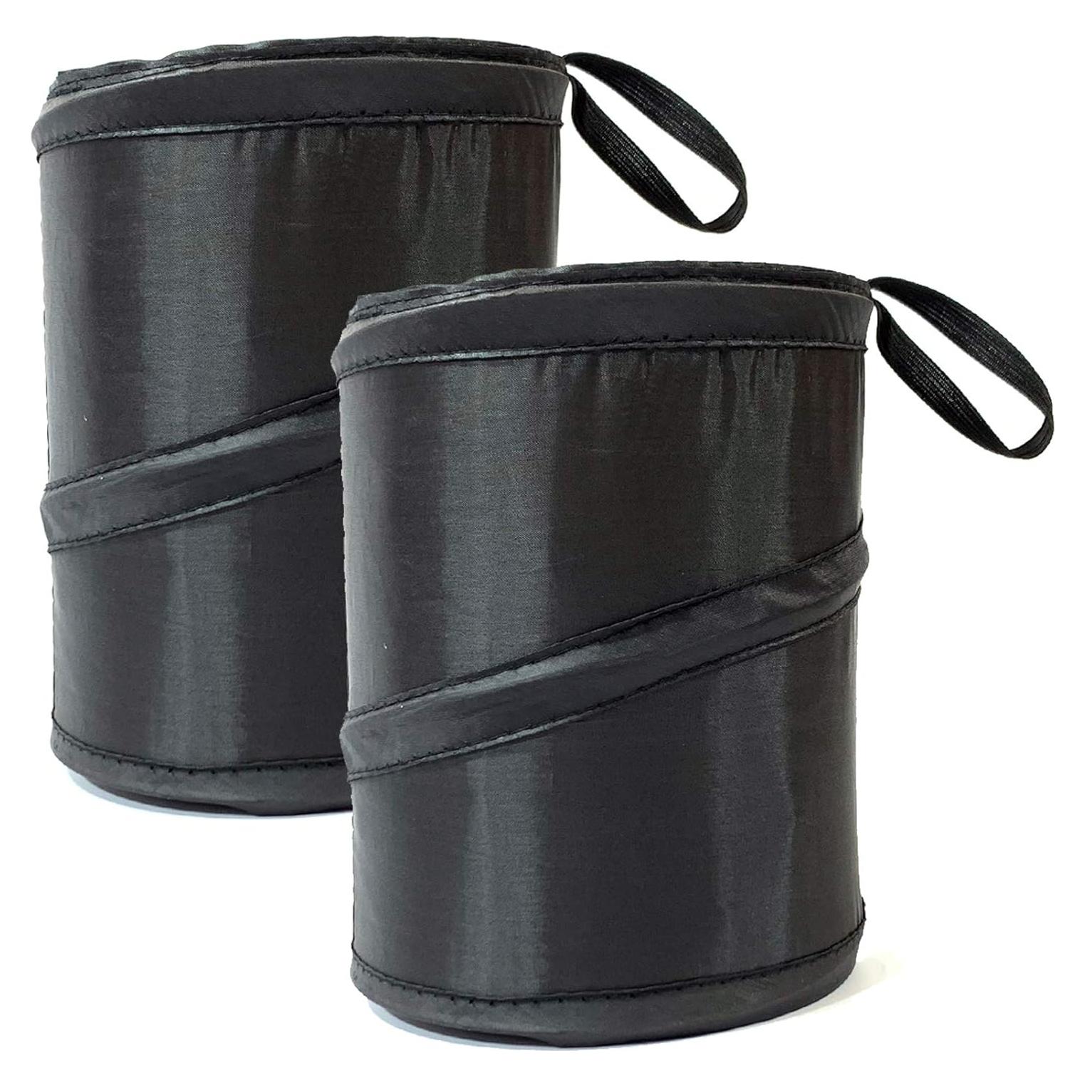 Basurero Plegable para Auto KITBEST 2 Pack Negro 1 Galón