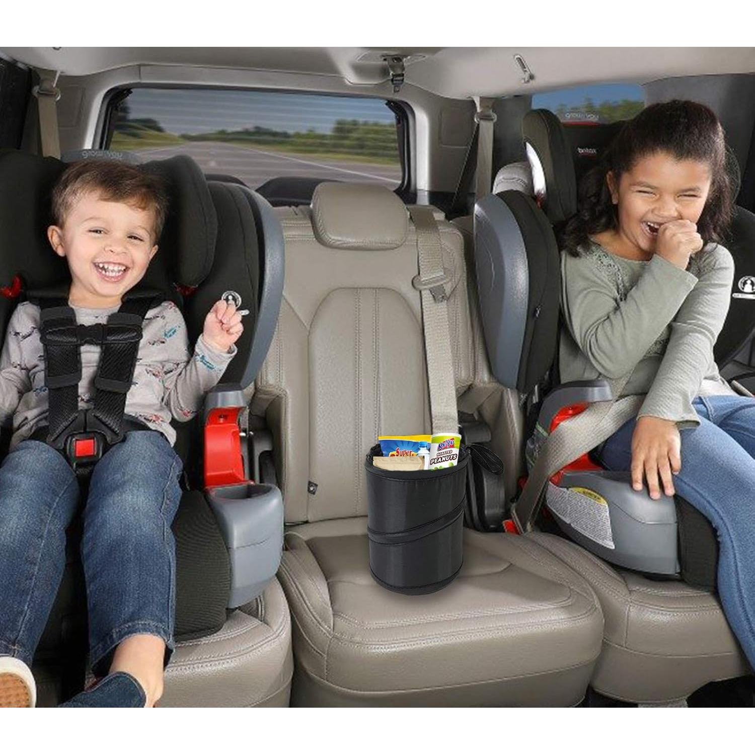 Basurero Plegable para Auto KITBEST 2 Pack Negro 1 Galón