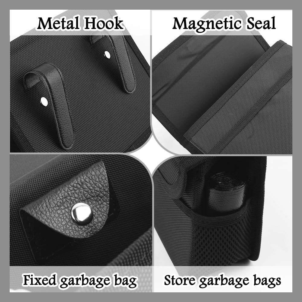 Cubeta de Basura Plegable Figpade para Auto con Tapa Magnética