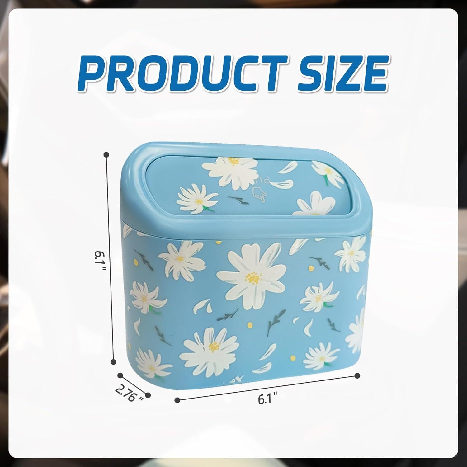 Mini Basurero de Coche Meorain Azul con Tapa y 5 Bolsas