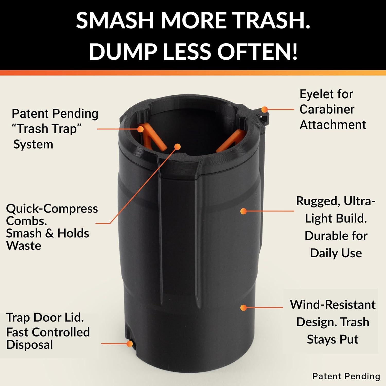 Mini Trampa de Basura Trampa de Basura MTT Negro 3.8L