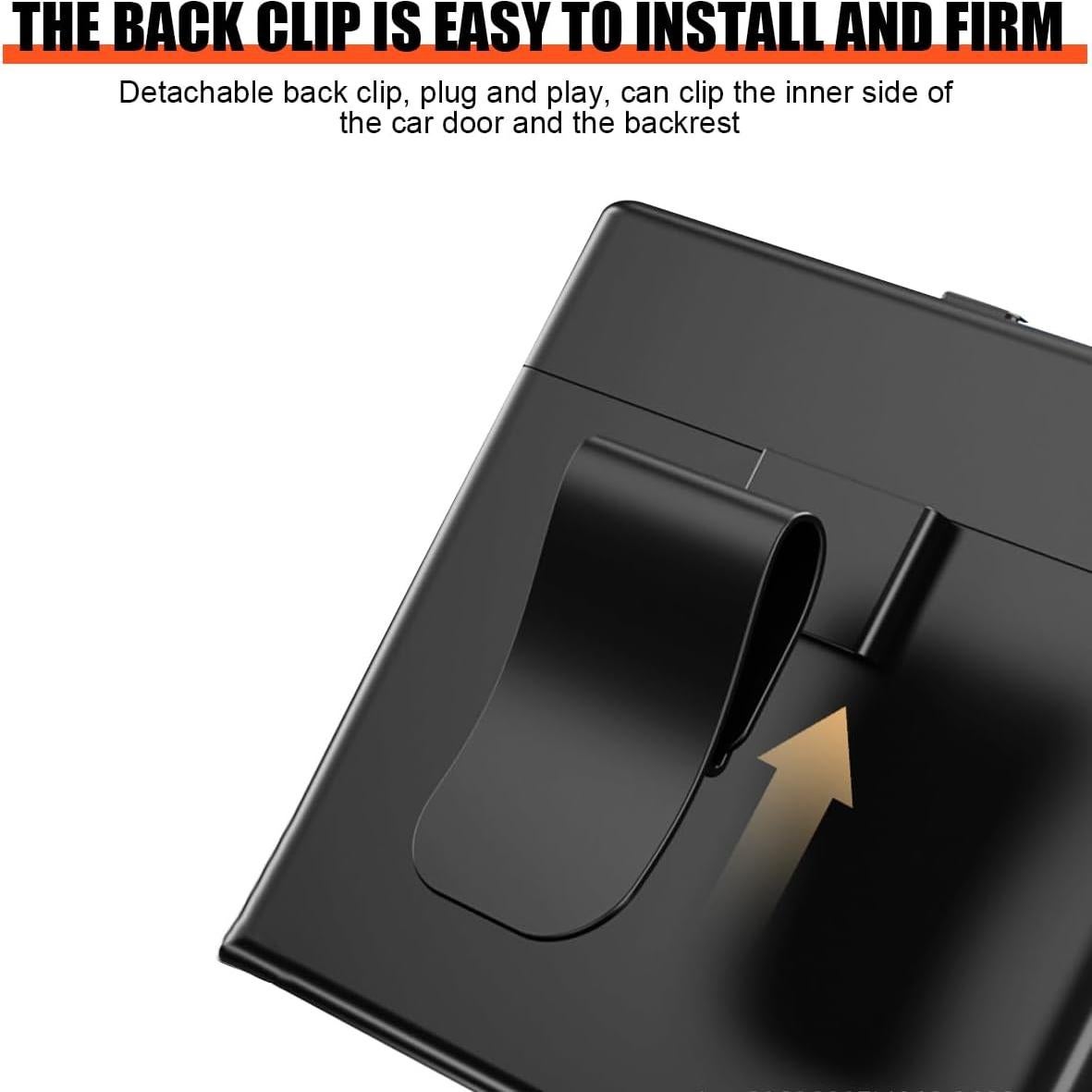 Basurero de Auto Sandfren Beige con Luz LED y Tapa 5.78L