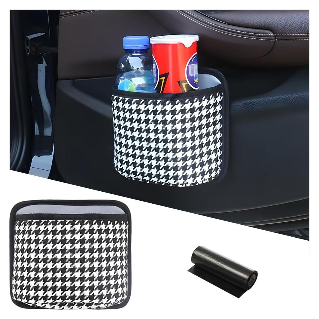 Basurero de Auto FALVFUN Plegable Negro/Blanco 3.06L