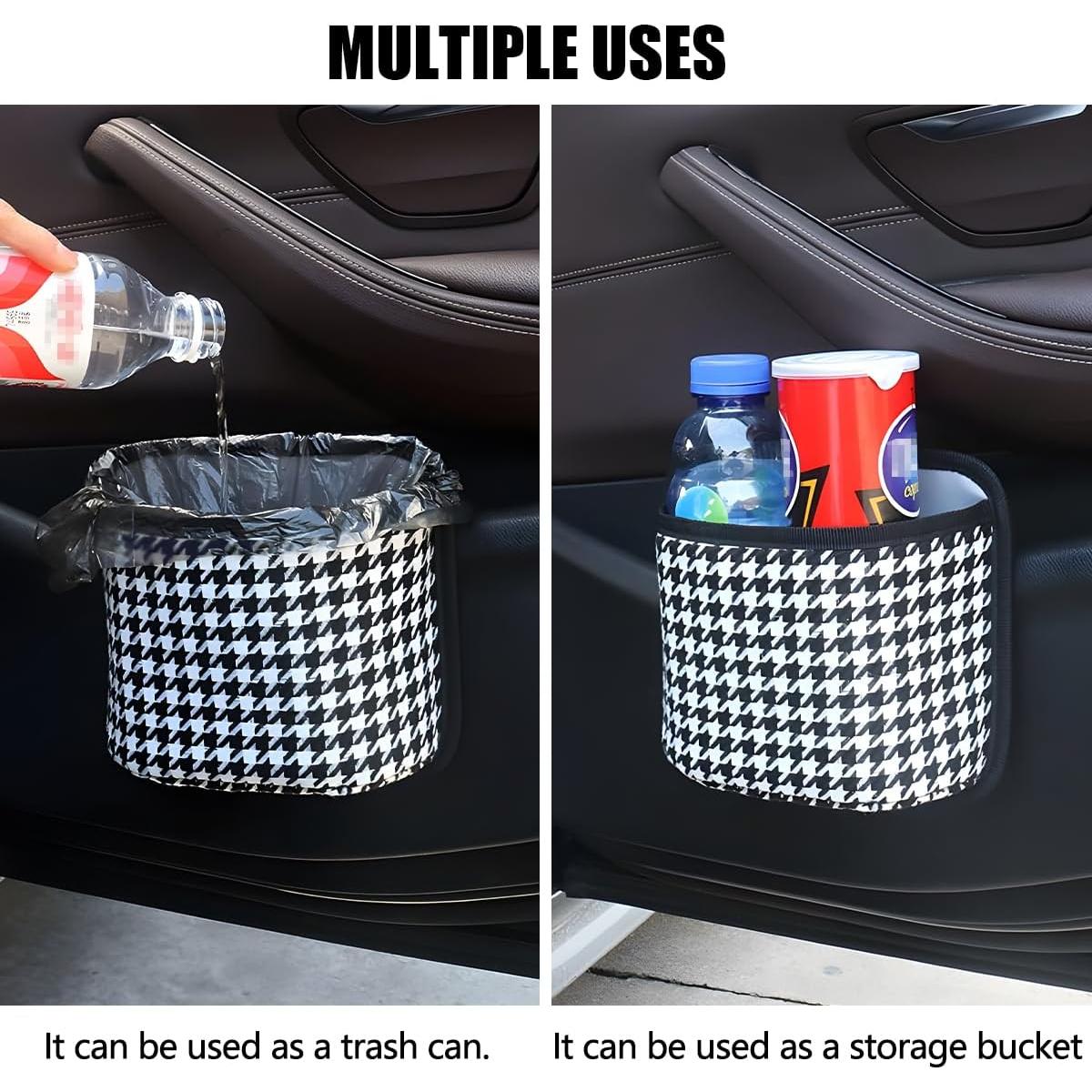 Basurero de Auto FALVFUN Plegable Negro/Blanco 3.06L