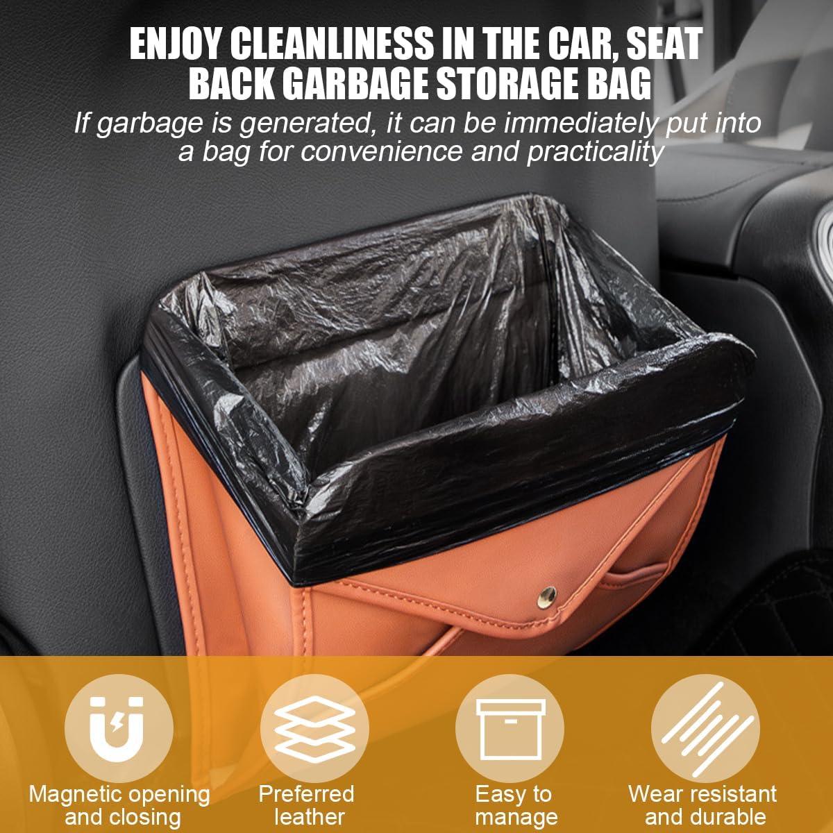 Basurero de Coche BELOMI Plegable Naranja 1L Organizador