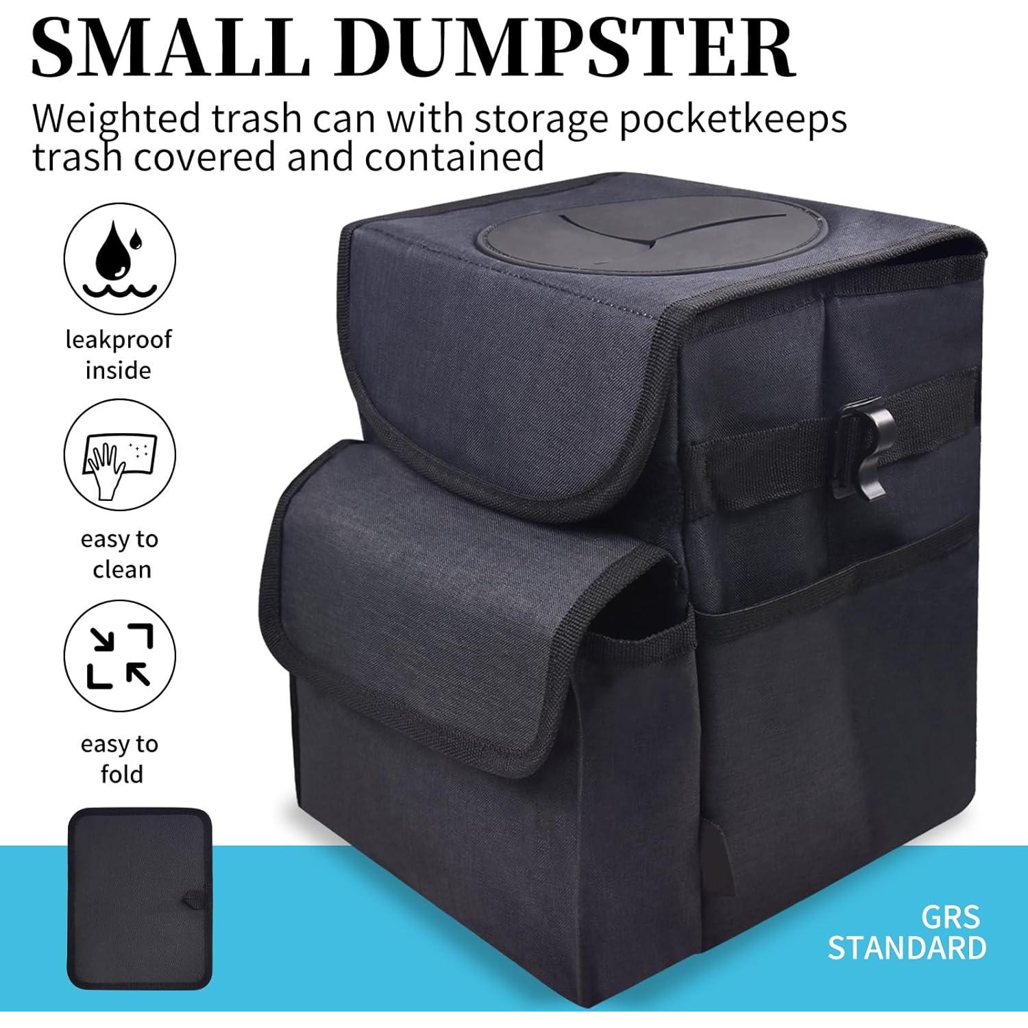 Basurero de coche ILLINOS A8080 plegable impermeable 19x15x23cm