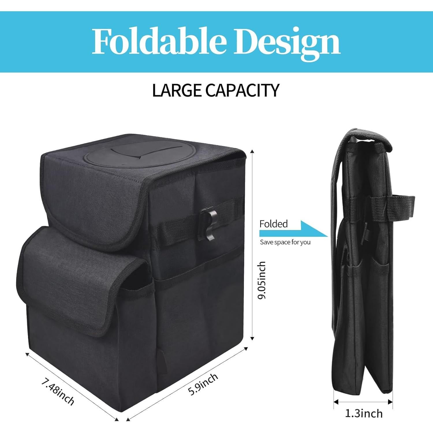 Basurero de coche ILLINOS A8080 plegable impermeable 19x15x23cm