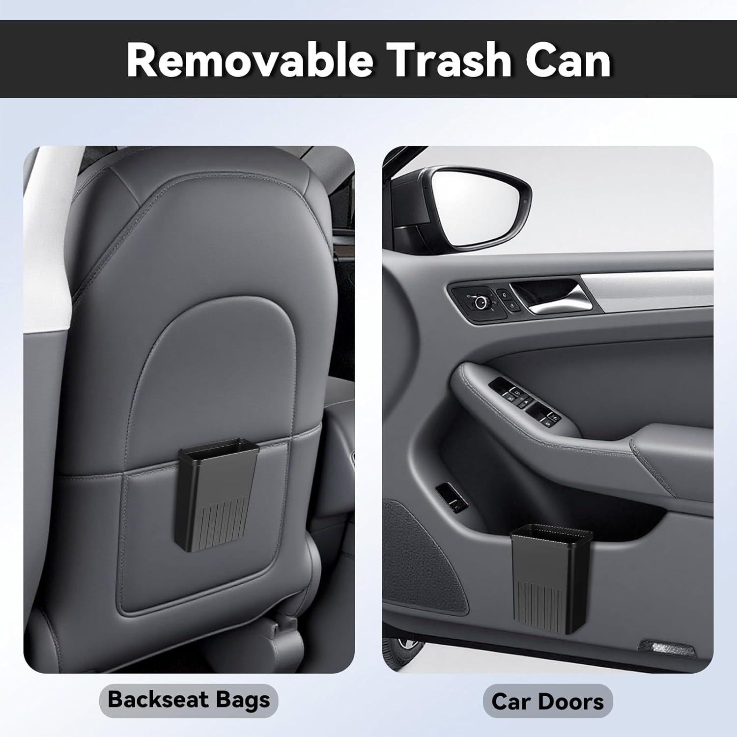 Organizador de respaldo de asiento de coche Hiitytin 7 en 1 Negro