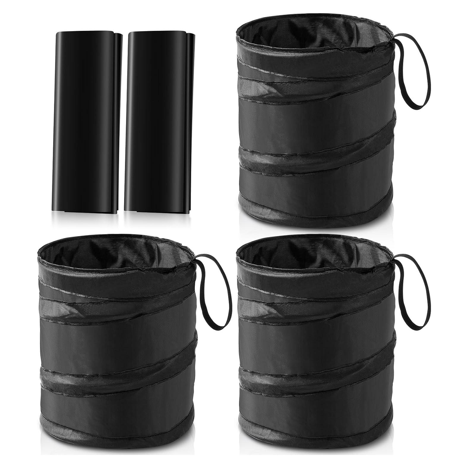 Bote de Basura Plegable ZJoey para Automóvil 7.57L Negro