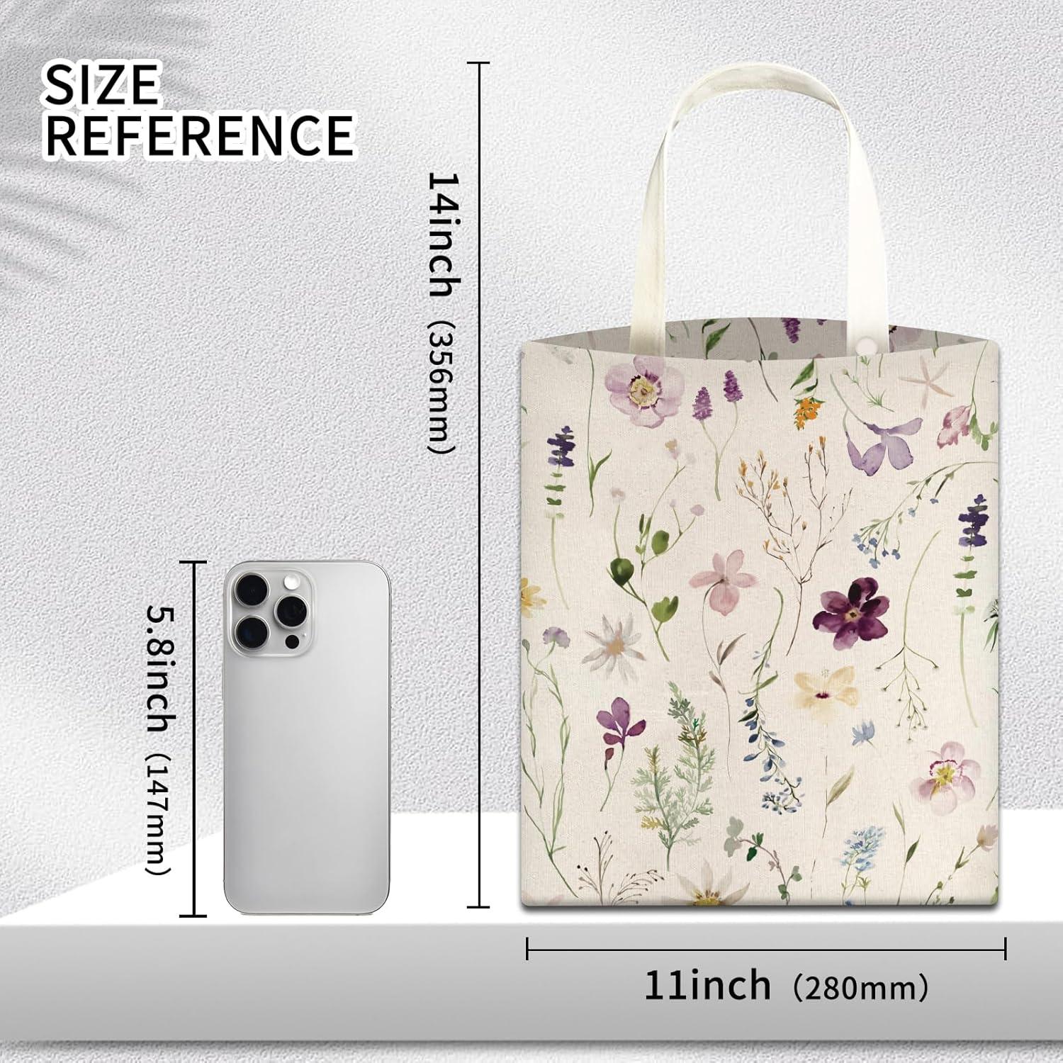 Basurero de Coche AUEKLLW Lona Floral Morado 30x24 cm