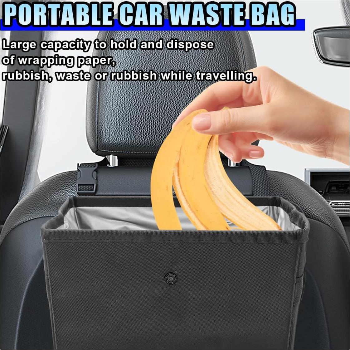 Bote de Basura para Autos DUSCOKE 9L Impermeable 2PCS