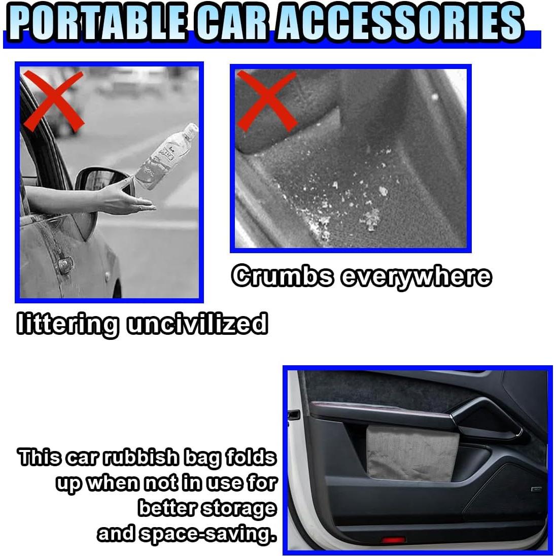 Bote de Basura para Autos DUSCOKE 9L Impermeable 2PCS