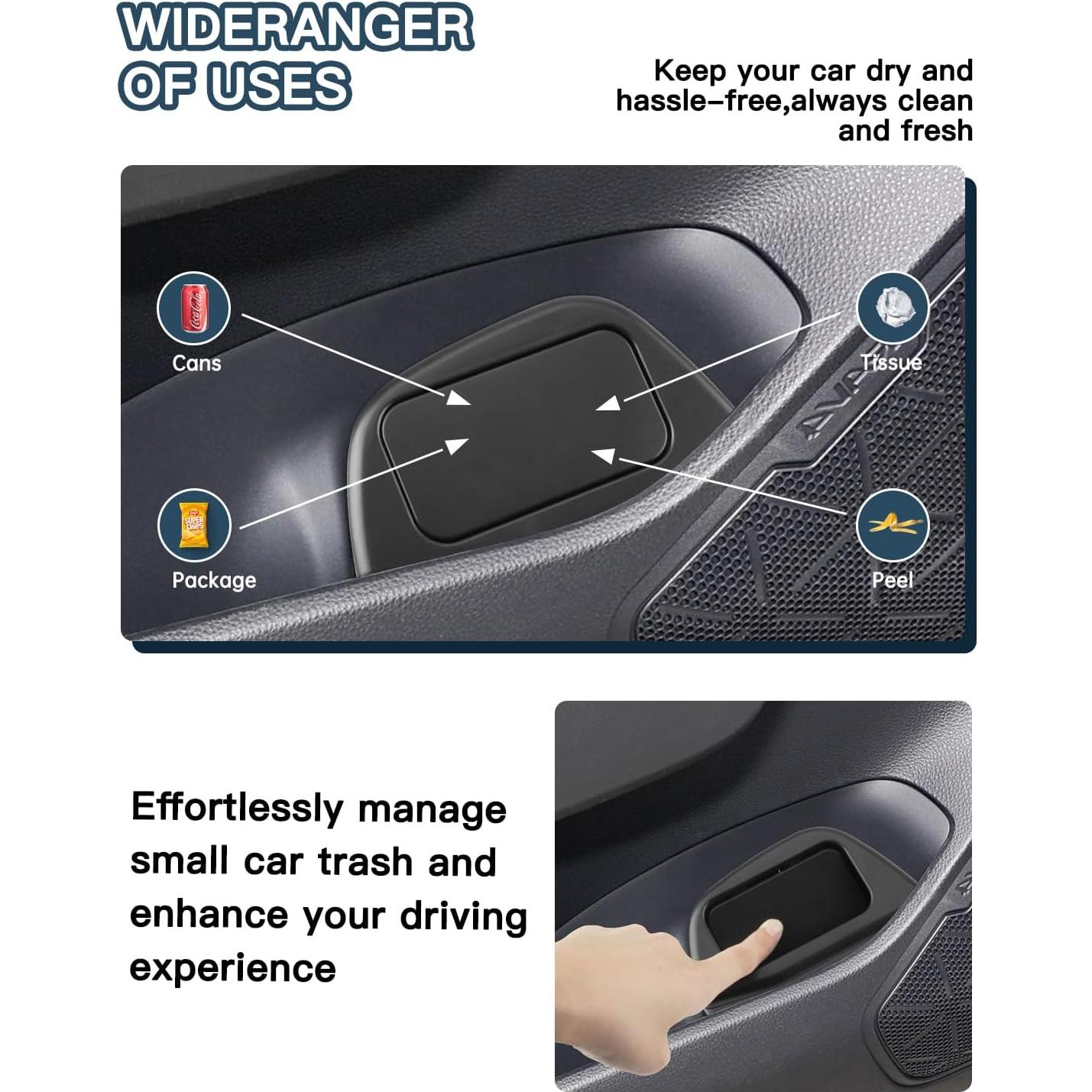 Basurero Portátil Ruiya para Toyota RAV4 2019-2025 con Tapa