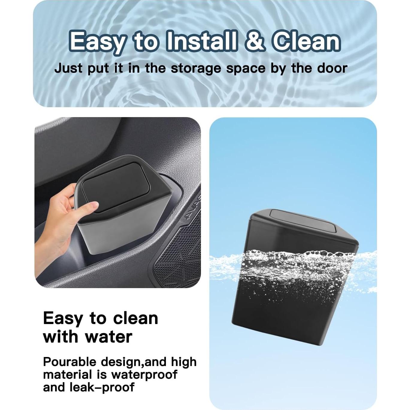 Basurero Portátil Ruiya para Toyota RAV4 2019-2025 con Tapa