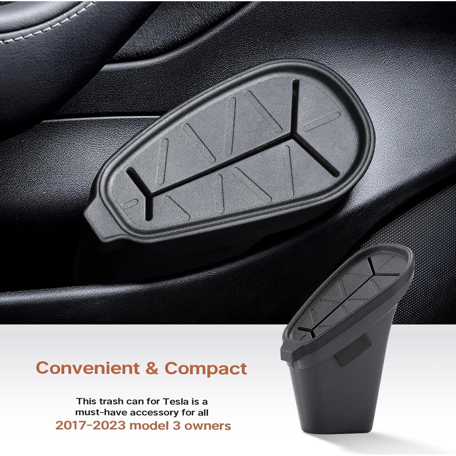 Basurero para Tesla Model 3 2017-2023 - Accesorio Con Tapa
