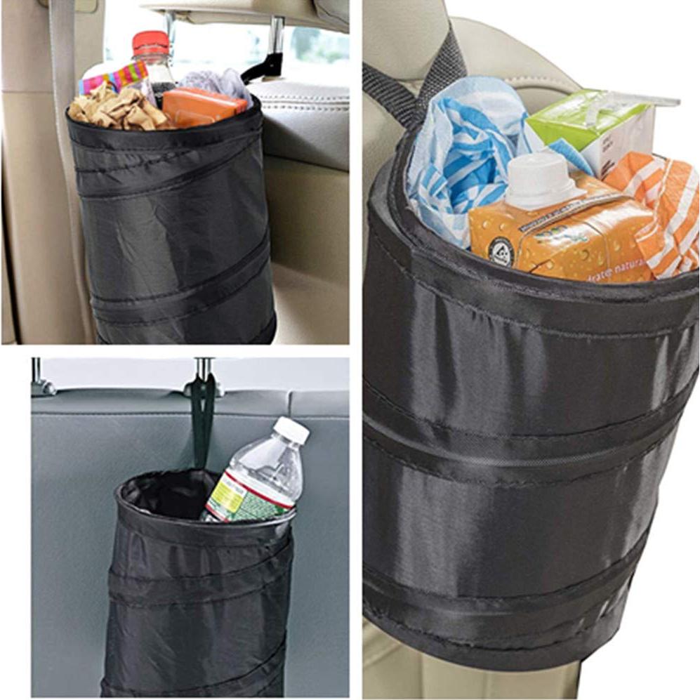 Basurero de Coche Plegable AISIBO 29.9L Tela Oxford Negro