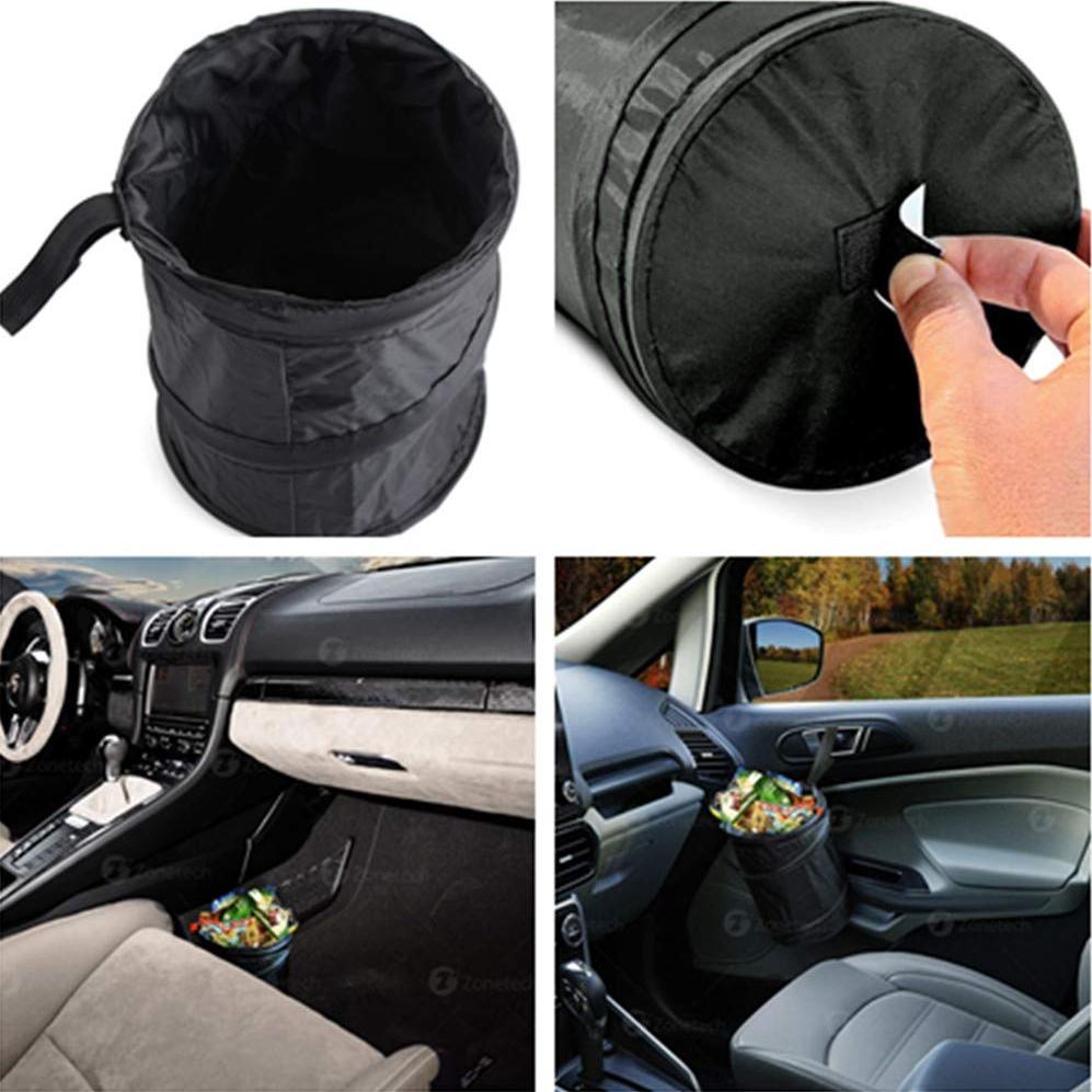 Basurero de Coche Plegable AISIBO 29.9L Tela Oxford Negro