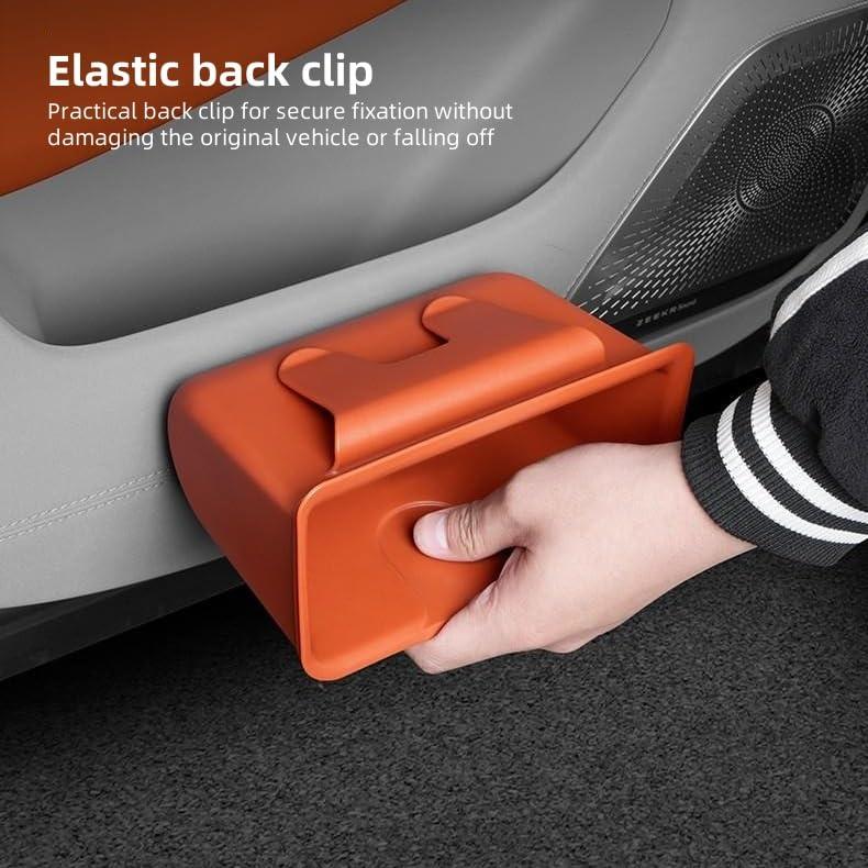 Bote de Basura para Auto AOWIS - Organizador a Prueba de Fugas Negro