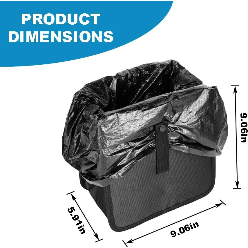 Cubeta de Basura Plegable Hilovate 7 Litros con 30 Bolsas