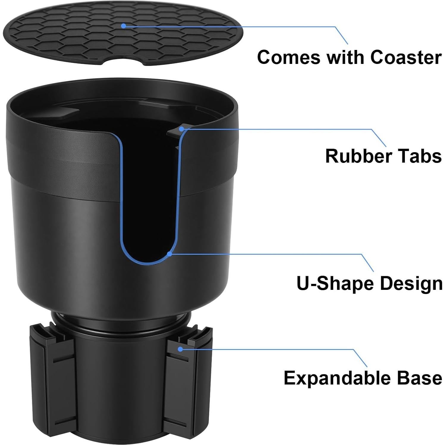 Expansor de Soporte para Tazas Kincown Negro Ajustable 7.6-9.9 cm