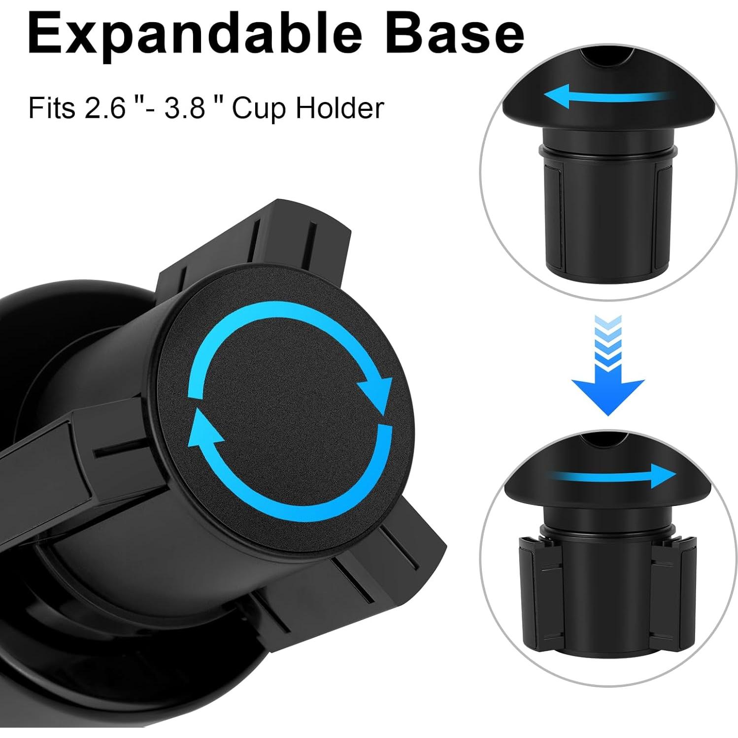 Expansor de Soporte para Tazas Kincown Negro Ajustable 7.6-9.9 cm