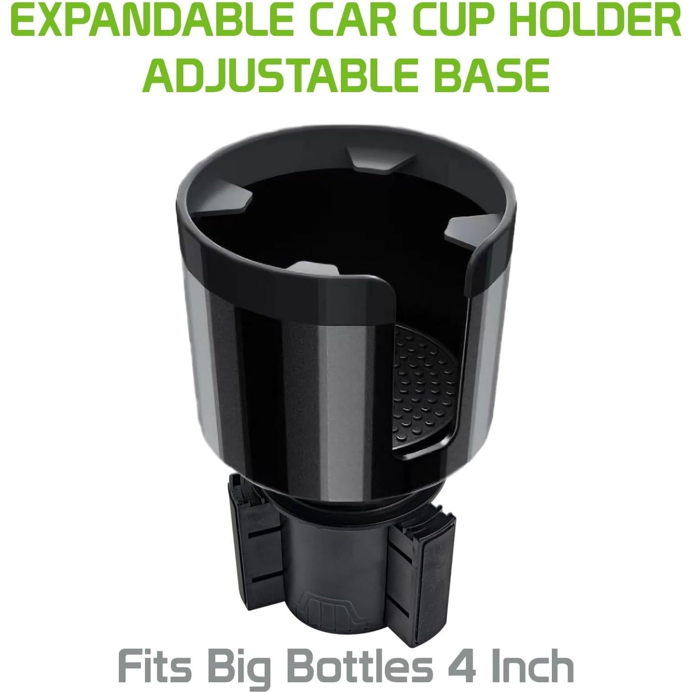 Soporte de Vaso Expandible Cellet para Coche - Negro, Ajustable para Botellas de 8.6 a 9.7 cm