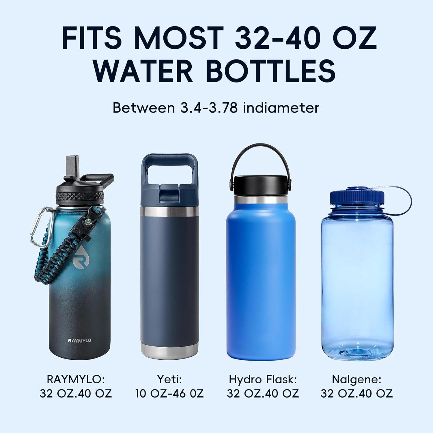 Expansor Soporte Tazas Coche RAYMYLO Ajustable Negro 6.5-10 cm