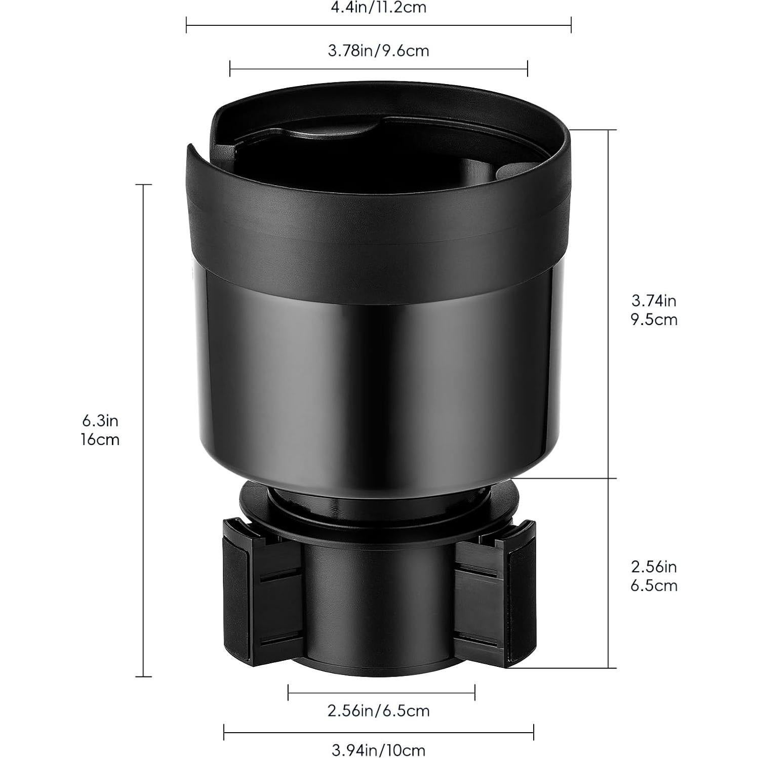 Expansor Soporte Tazas Coche RAYMYLO Ajustable Negro 6.5-10 cm