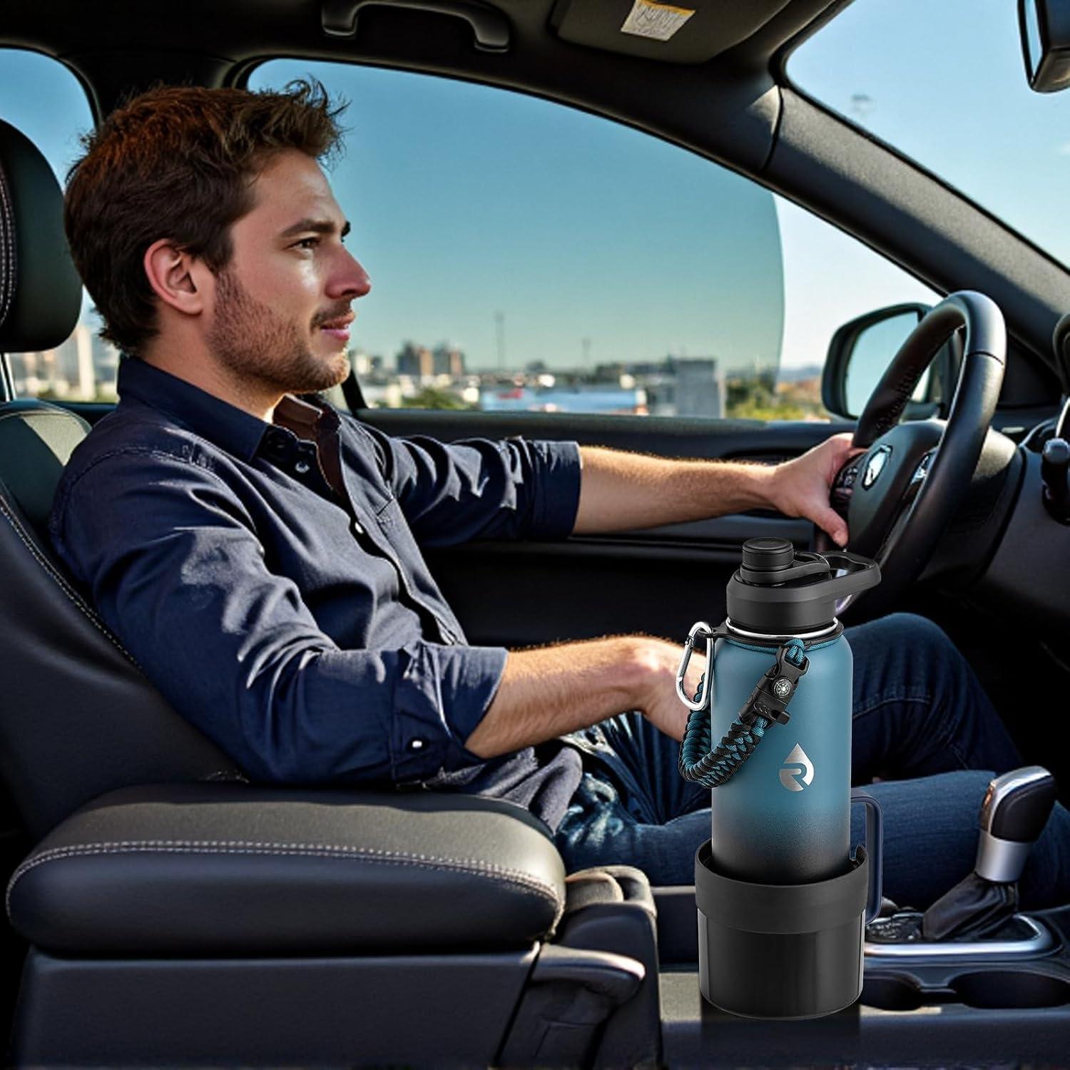 Expansor Soporte Tazas Coche RAYMYLO Ajustable Negro 6.5-10 cm