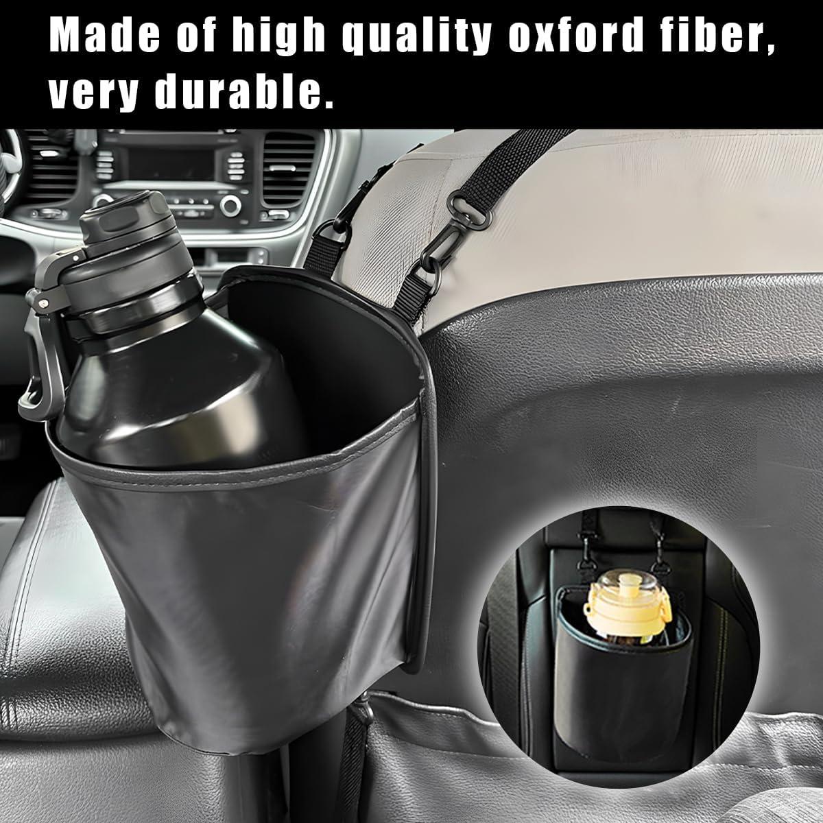 Soporte Lateral para Tazas de Auto Povtii - Grande, Negro, 19x13x20 cm