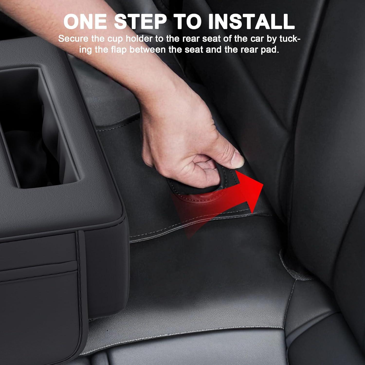 Soporte para Tazas de Auto PICURA 6 en 1 Cuero PU Negro