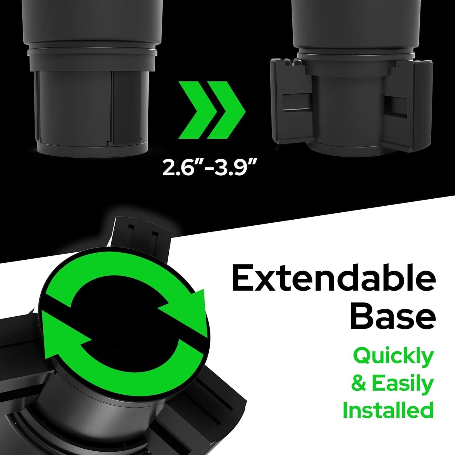 Soporte para Tazas de Coche BOSS DADY Triple Ajustable