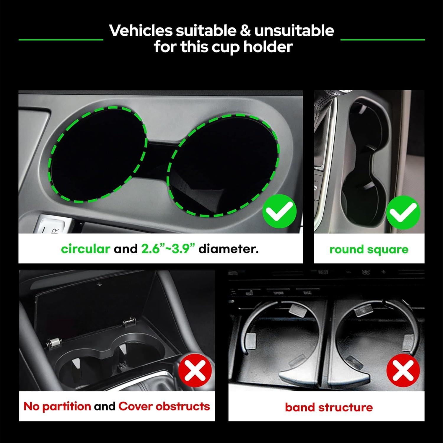 Soporte para Tazas de Coche BOSS DADY Triple Ajustable