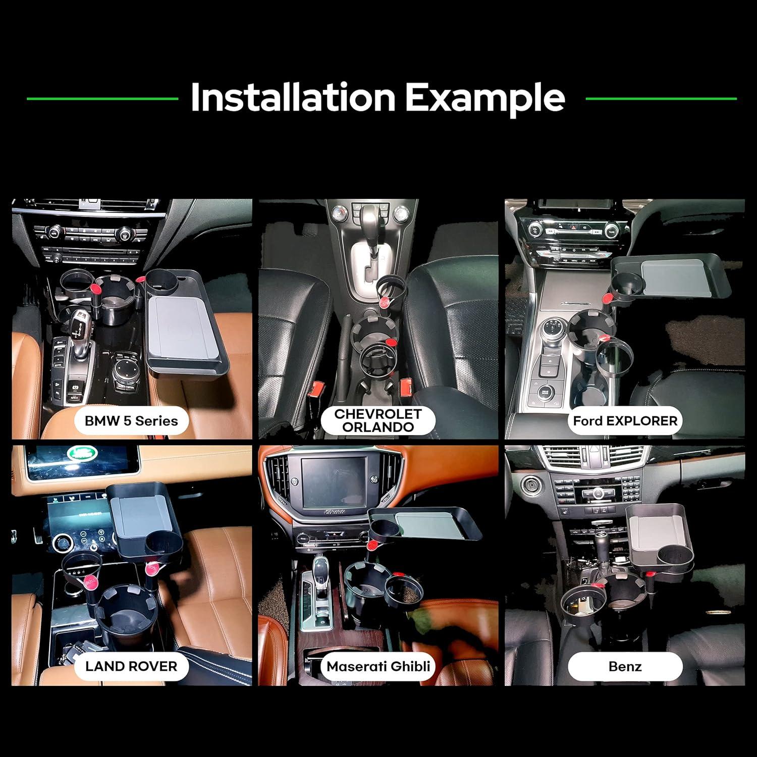 Soporte para Tazas de Coche BOSS DADY Triple Ajustable