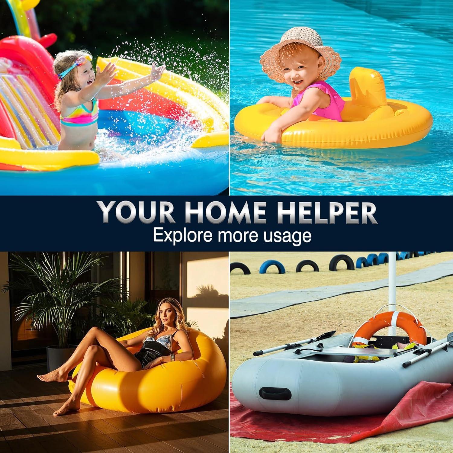 Compresor de Aire Portátil Yaseme 150 PSI con Luz LED