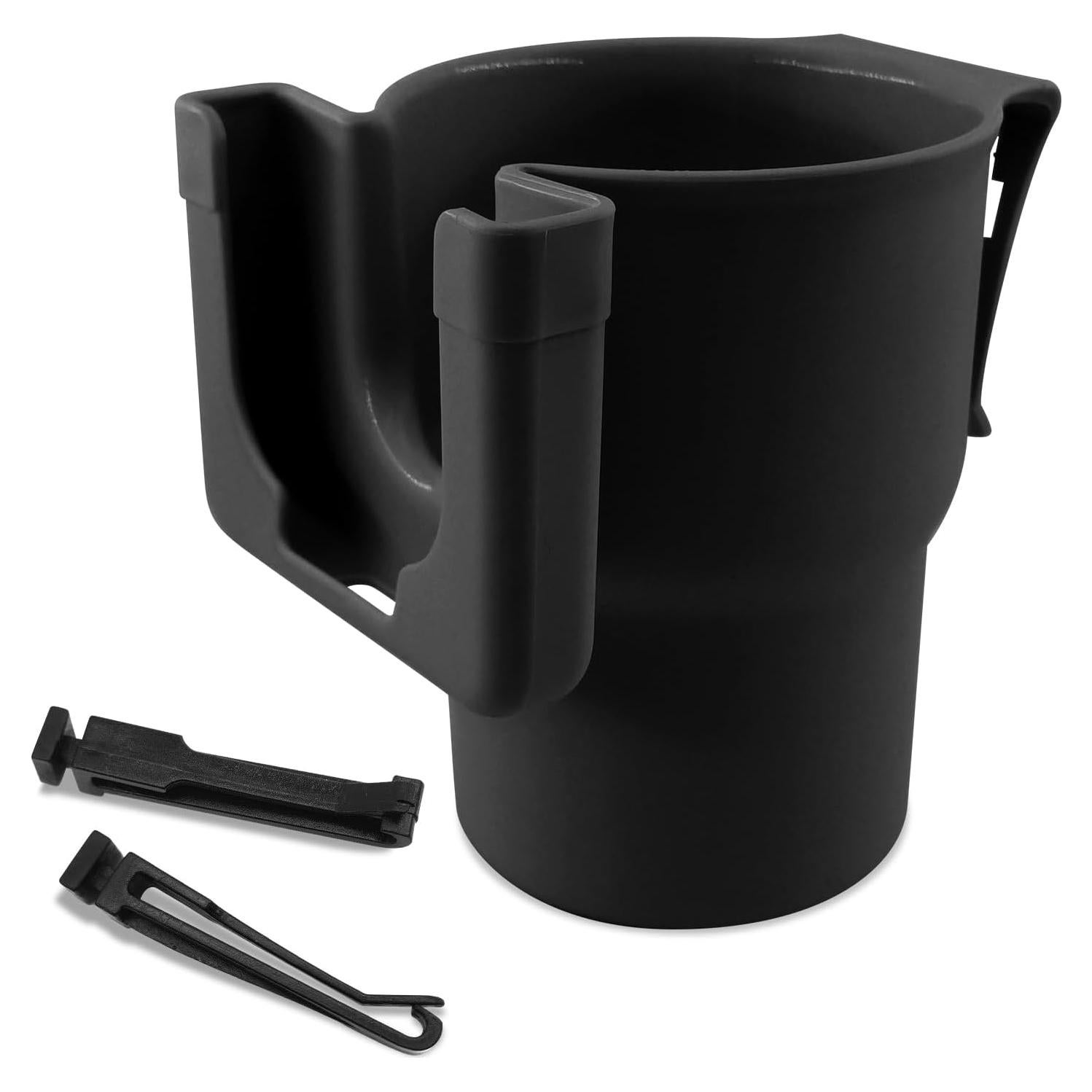 Expansor Soporte Tazas Coche HQRNYP 2-en-1 Negro