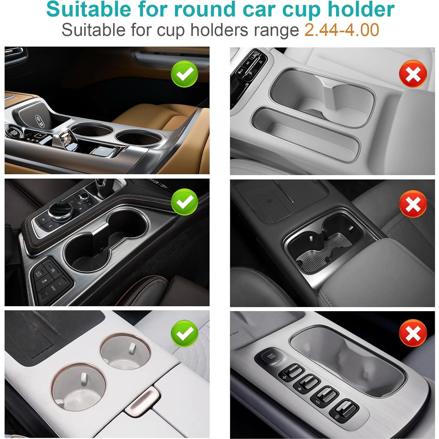 Soporte para Tazas de Auto Eclatify Ajustable Negro 23 cm