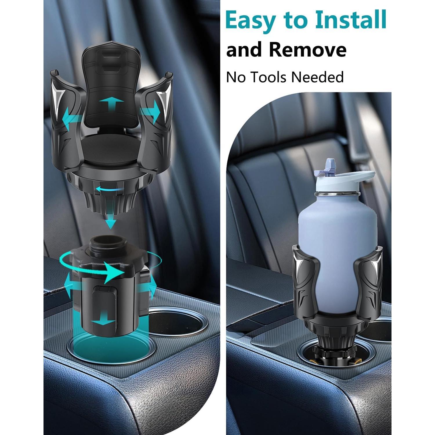 Soporte para Tazas de Coche Easkkty Ajustable Universal 6.1-13.5 cm