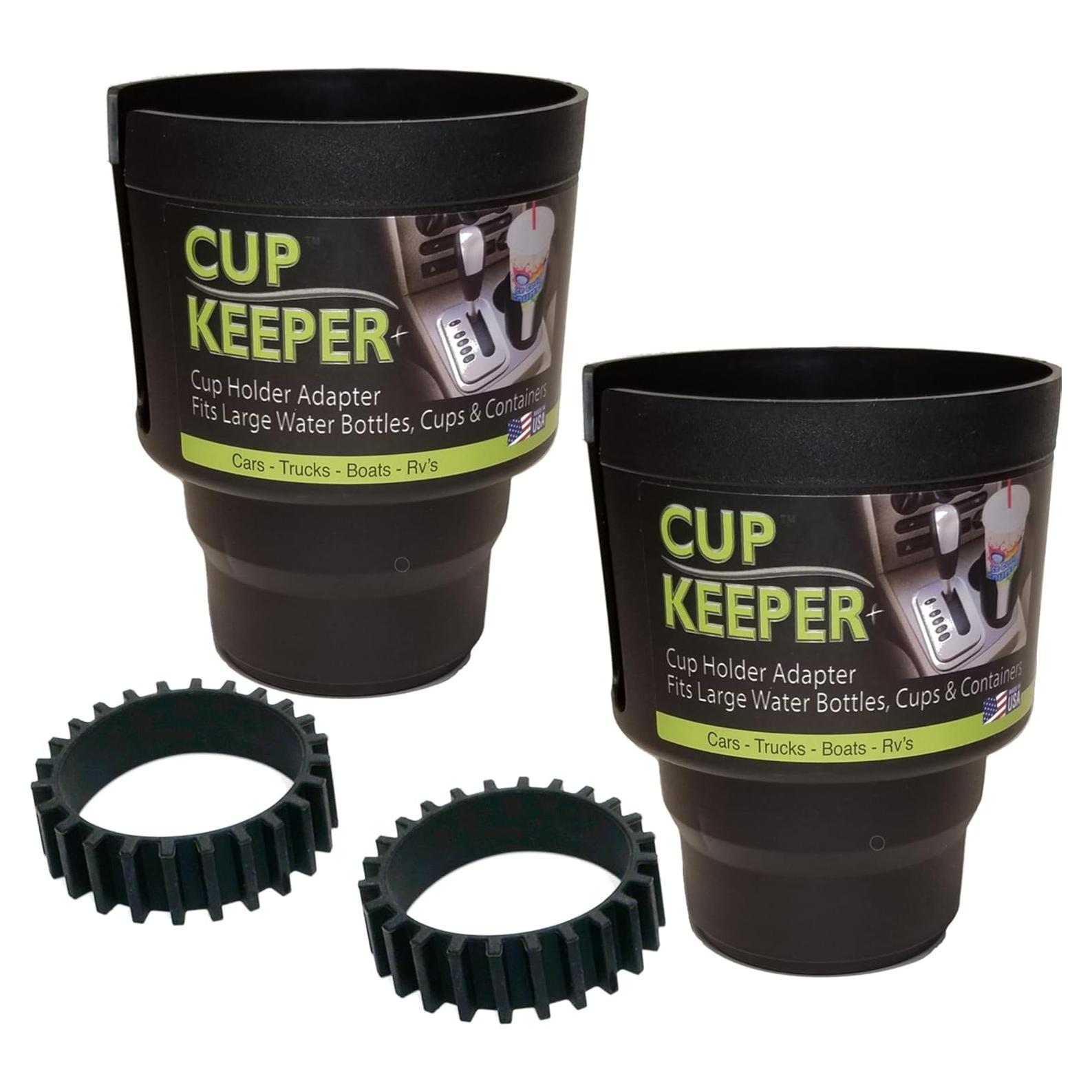 Adaptador de Portavasos Gadjit Cup Keeper Plus 2 PK Negro