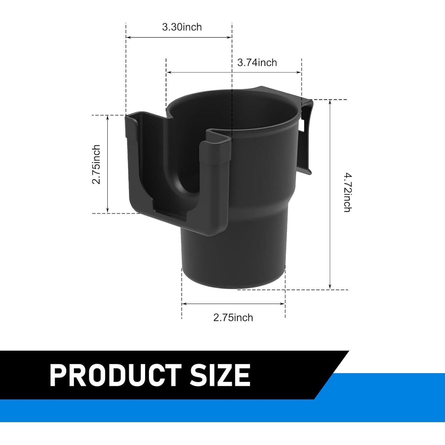 Soporte para Taza y Teléfono Downhill 2-en-1 Negro