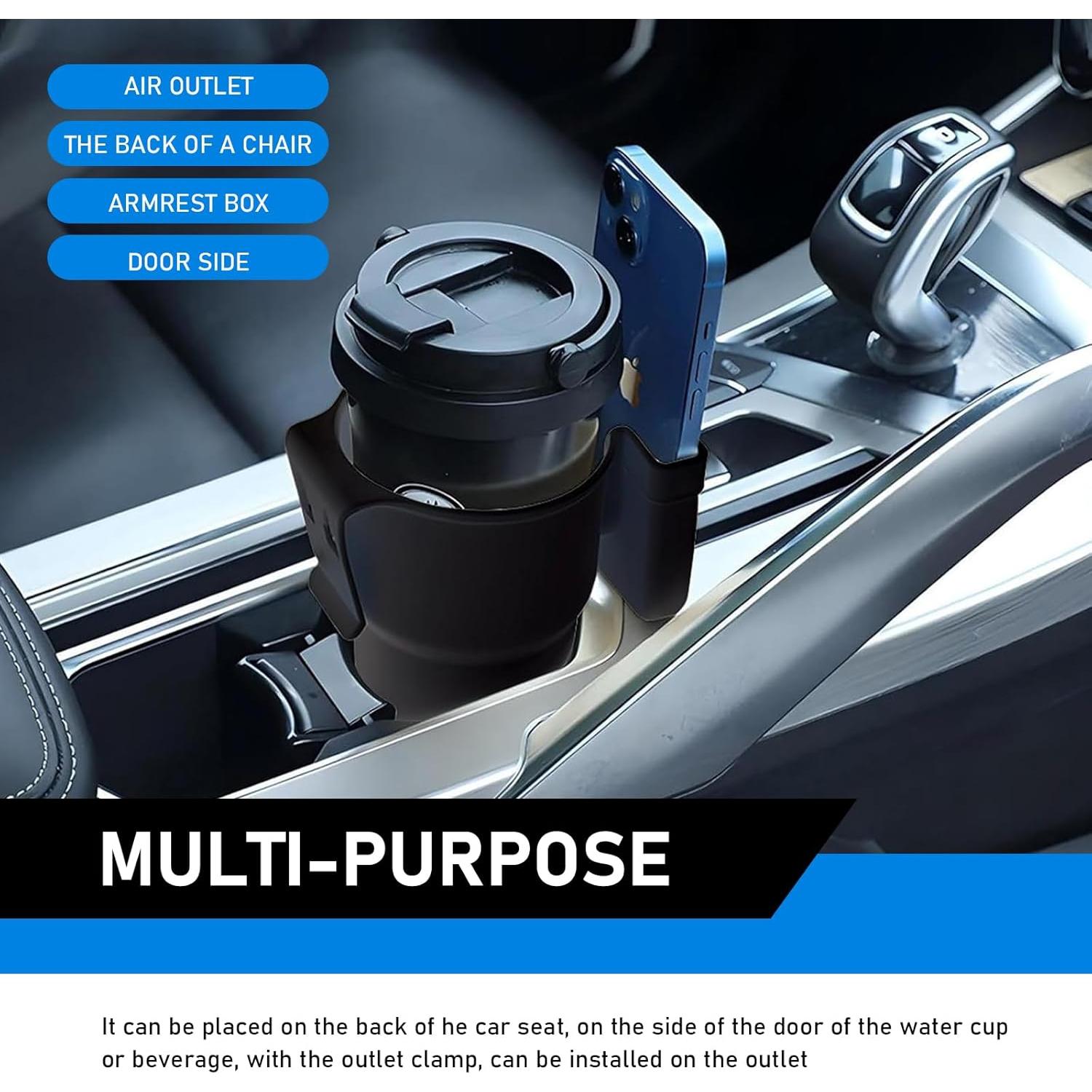 Soporte para Taza y Teléfono Downhill 2-en-1 Negro